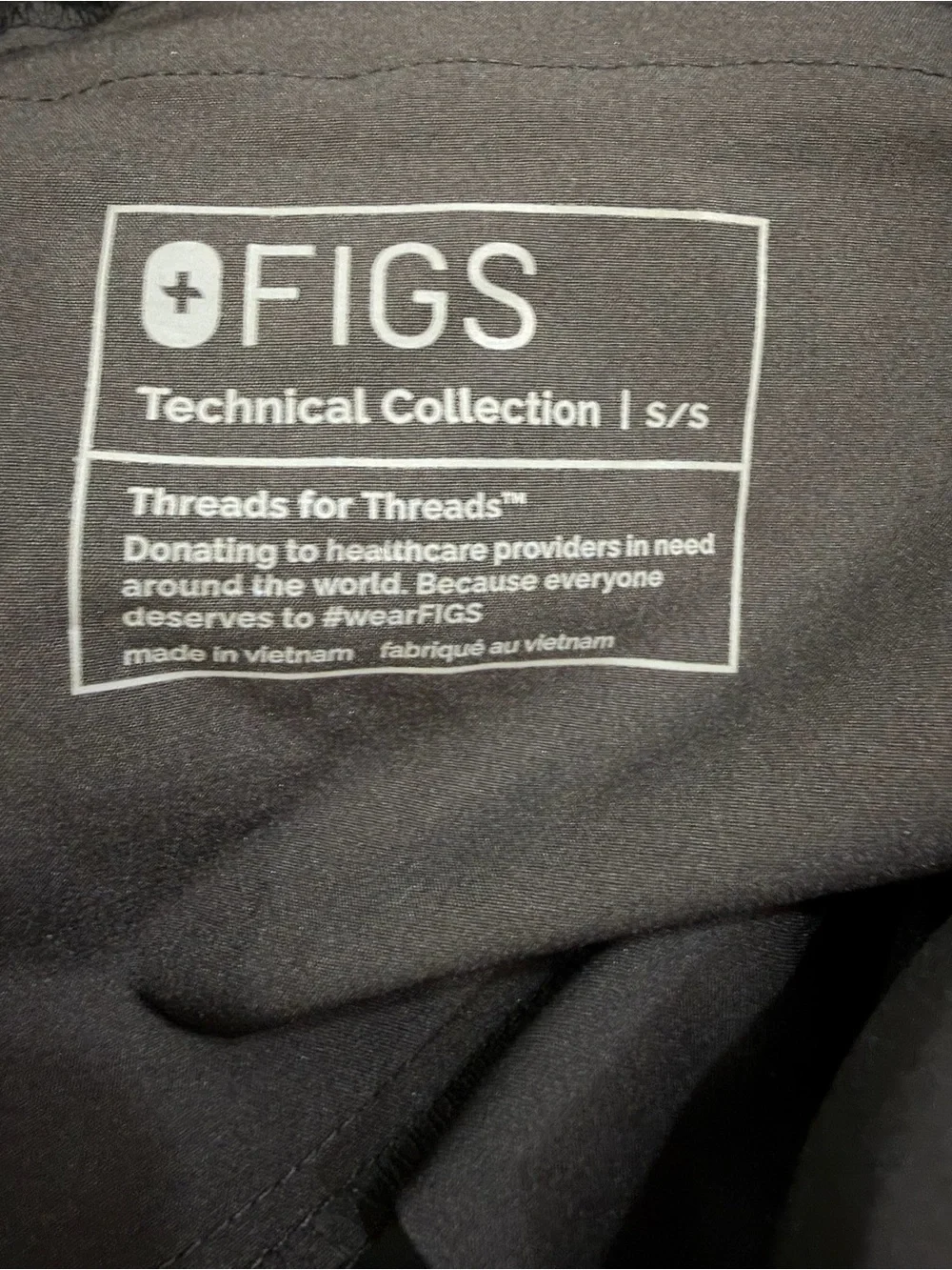 FIGS Men’s Technical Collection Slim Jogger Scrub Pants Black Small NWT